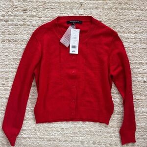 French Connection Vibrant Red Cardigan